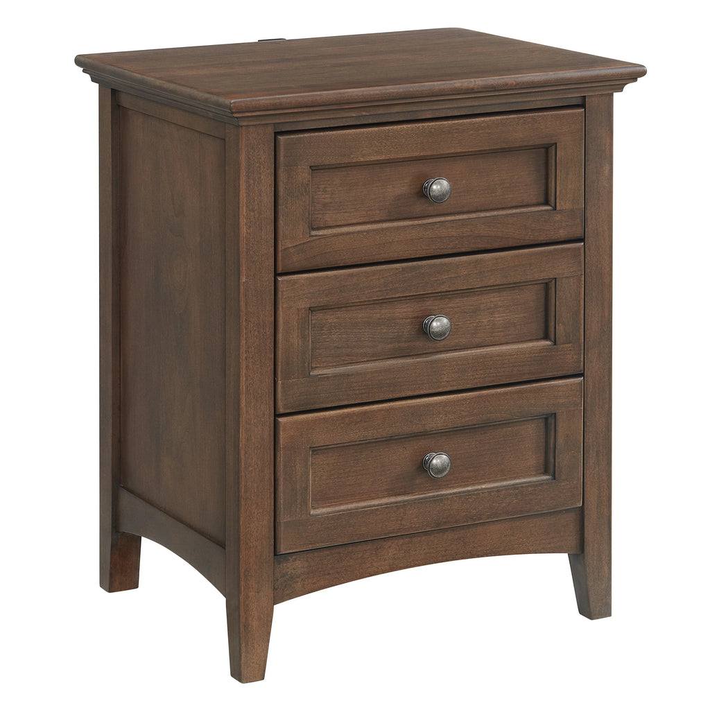 Mckenzie 3 Drawer Nightstand - Woodcraft Furniture