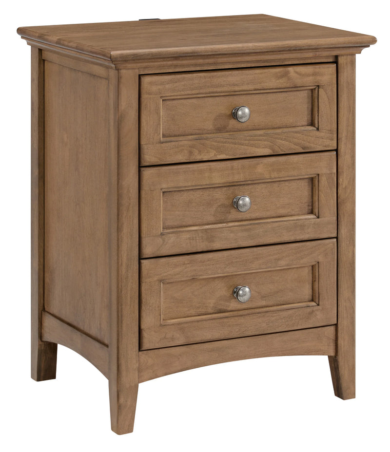 Mckenzie 3 Drawer Nightstand - Woodcraft Furniture