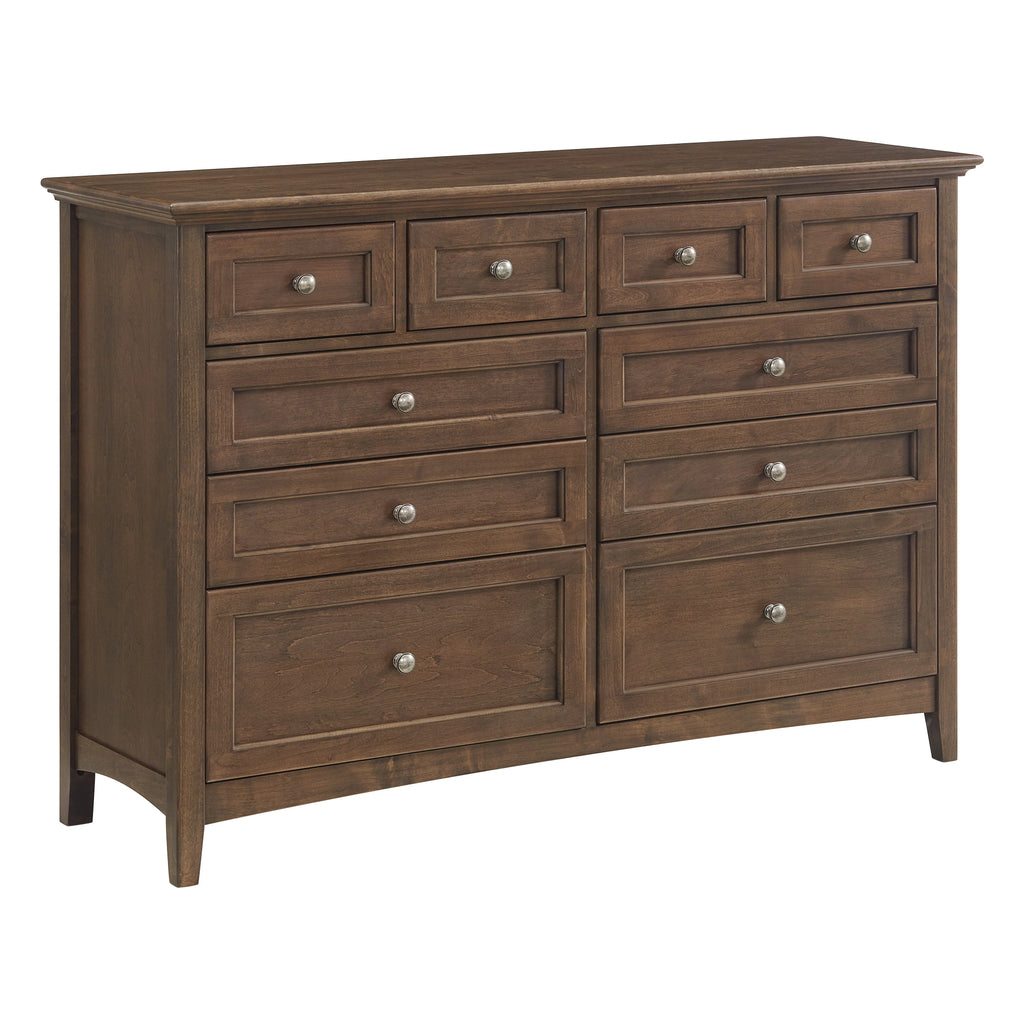 Mckenzie 10 Drawer Dresser - Woodcraft Furniture