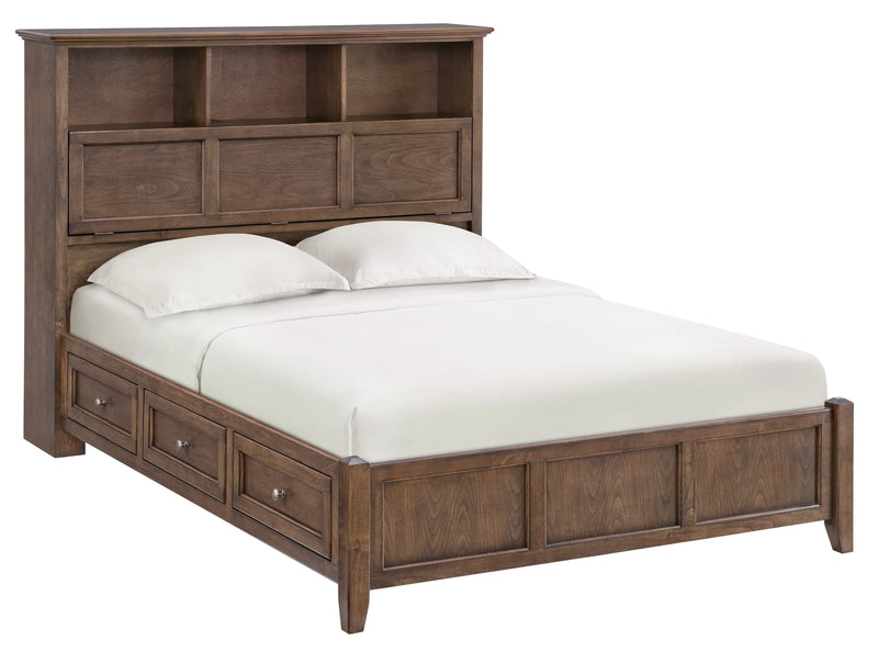 Mckenzie Bookcase Storage Bed - Woodcraft Furniture