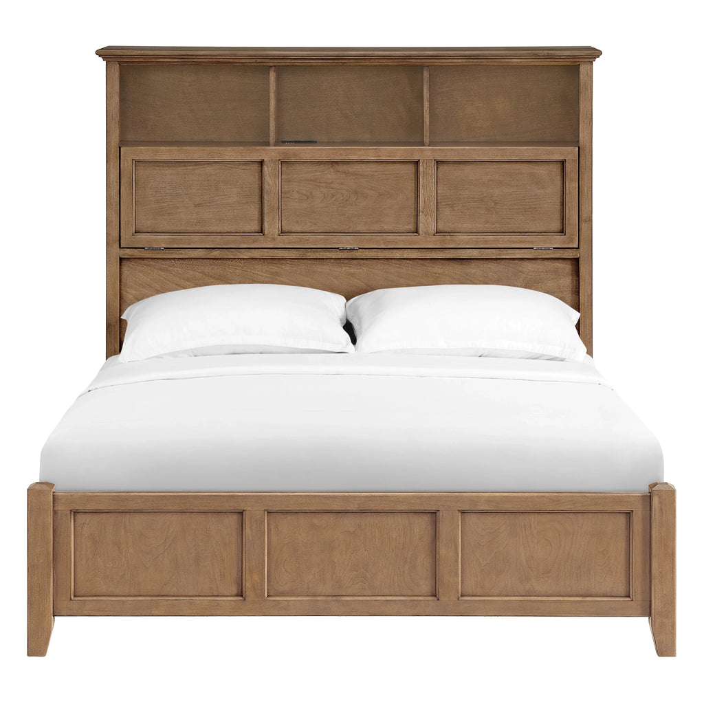 Mckenzie Bookcase Storage Bed - Woodcraft Furniture
