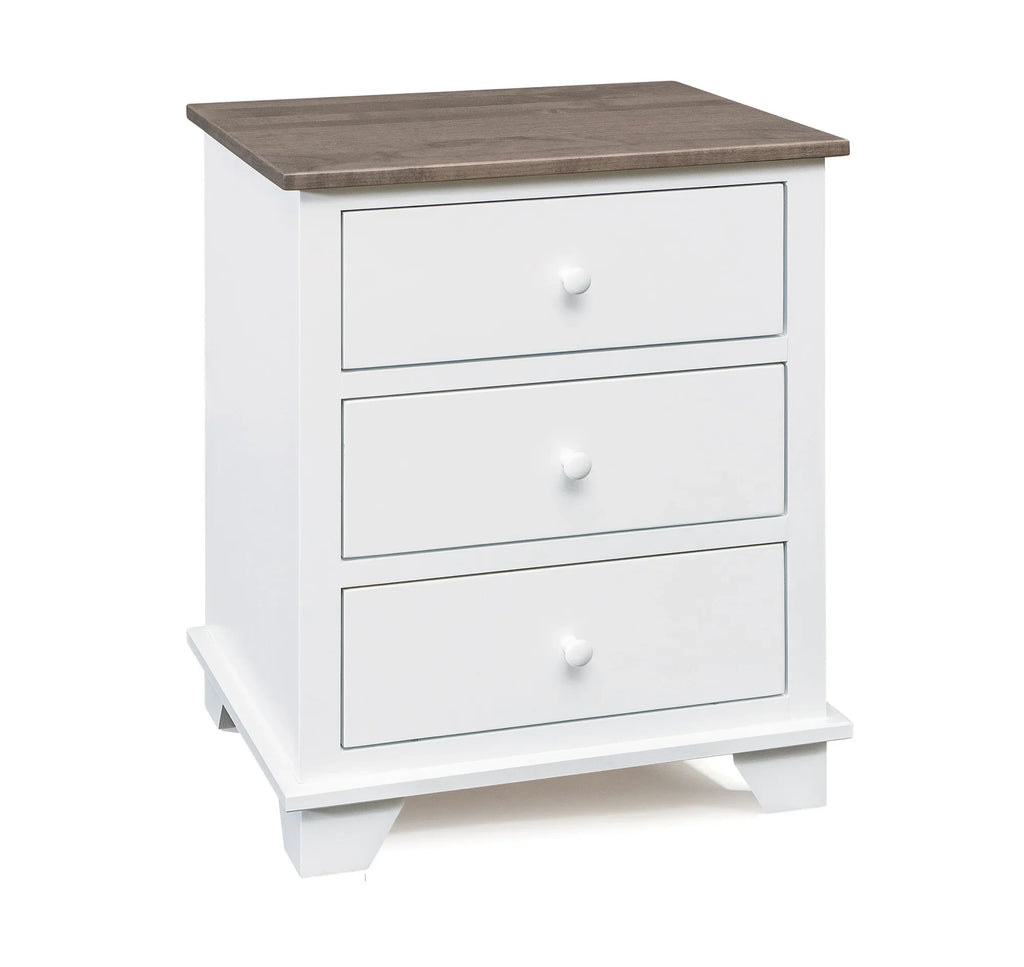 Portland 3 Drawer Nightstand - Woodcraft Furniture