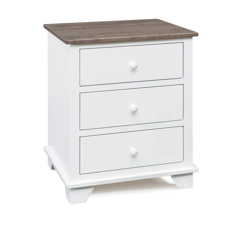 Portland 3 Drawer Nightstand - Woodcraft Furniture