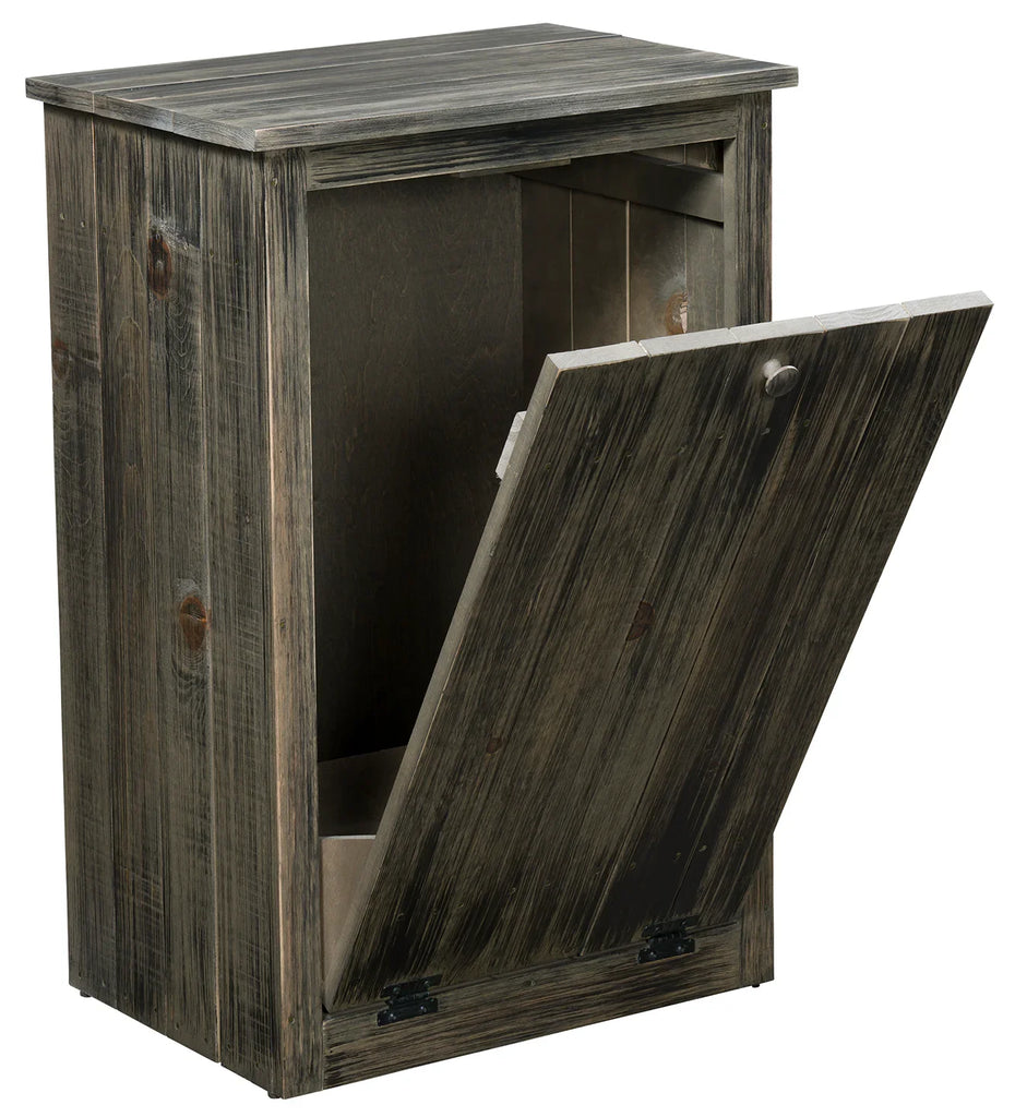 Gold Mine Single Trash Bin - Woodcraft Furniture