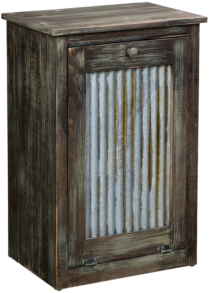 Gold Mine Single Trash Bin - Woodcraft Furniture