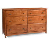 Alder Shaker 6 Drawer Dresser