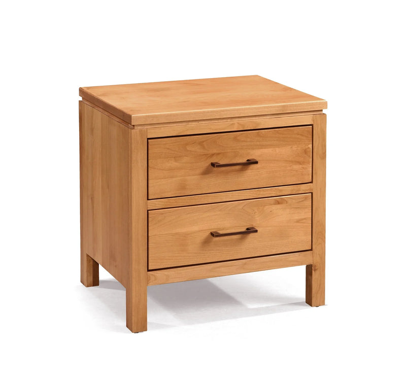 2 West 2 Drawer Nightstand - Woodcraft Furniture