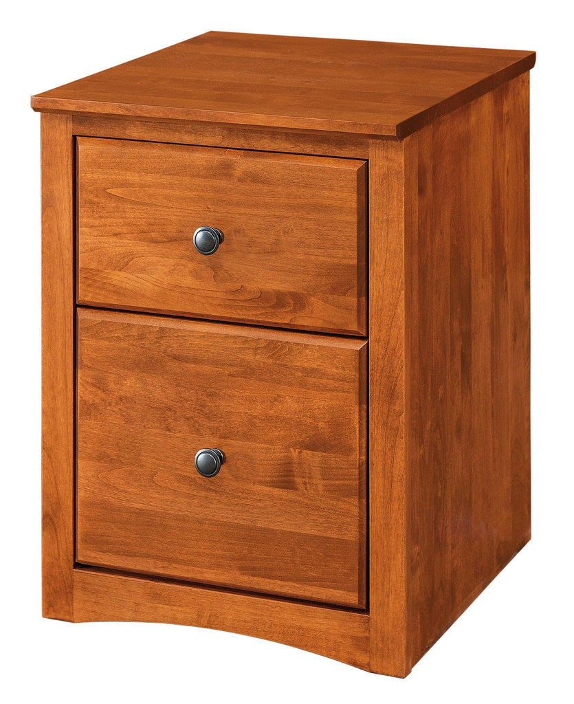 Alder Rolling File Cabinet - Woodcraft Furniture