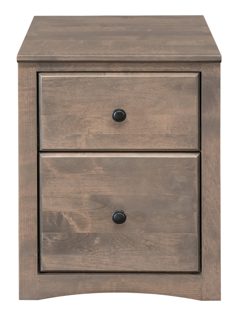 Alder Rolling File Cabinet - Woodcraft Furniture