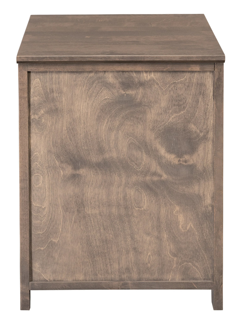 Alder Rolling File Cabinet - Woodcraft Furniture