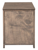 Alder Rolling File Cabinet - Woodcraft Furniture