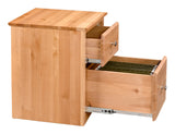 Alder Rolling File Cabinet - Woodcraft Furniture