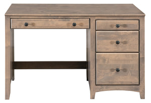 Alder Single Pedestal Desk - Woodcraft Furniture
