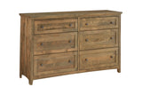 Emmerson 6 Drawer Dresser - Woodcraft Furniture
