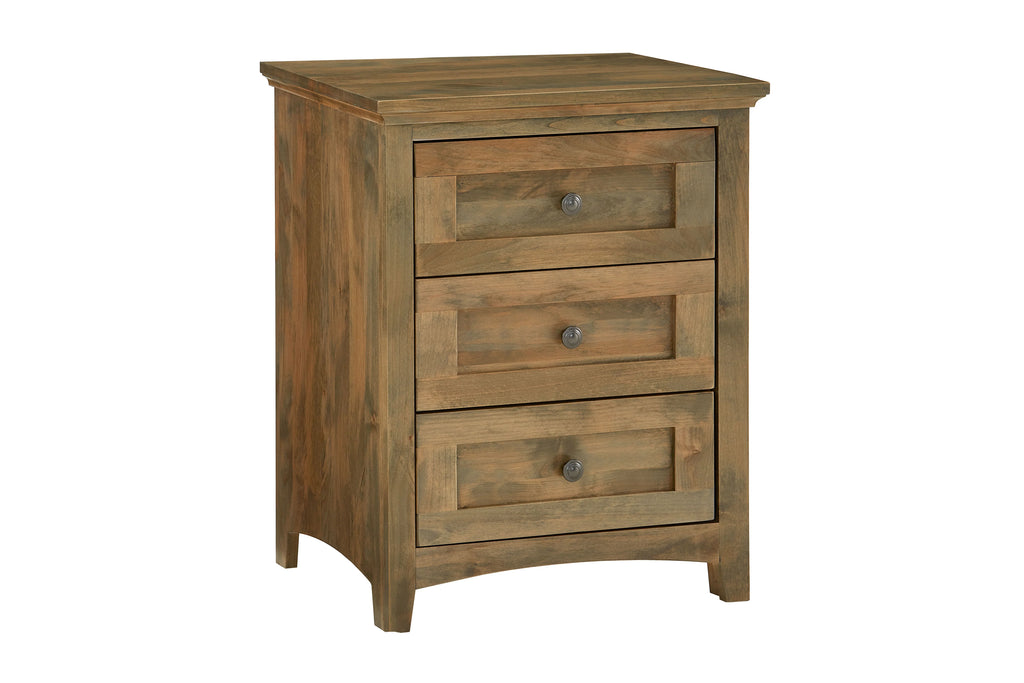 Emmerson 3 Drawer Wide Nightstand - Woodcraft Furniture