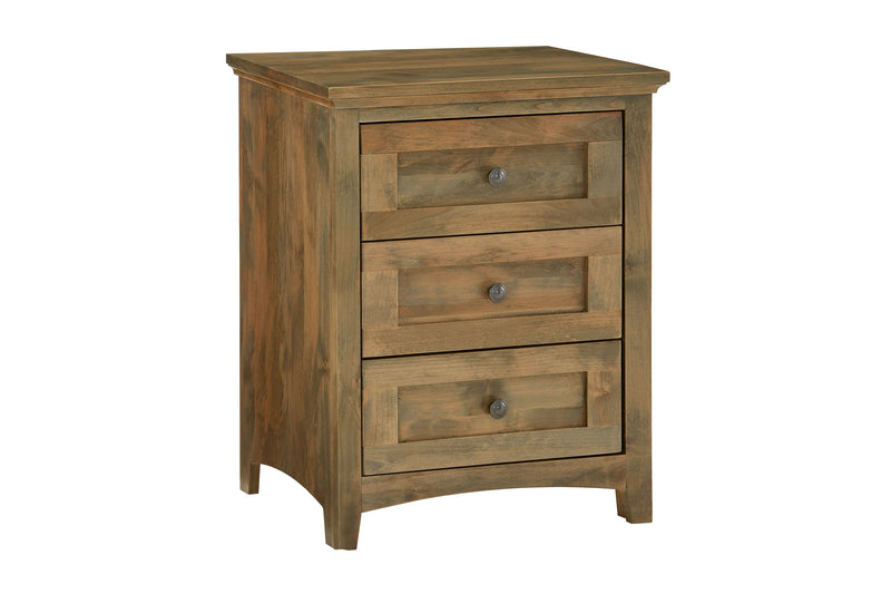 Emmerson 3 Drawer Wide Nightstand - Woodcraft Furniture