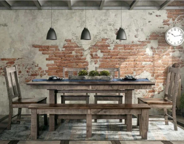 Alamo Trestle Dining Set - Woodcraft Furniture