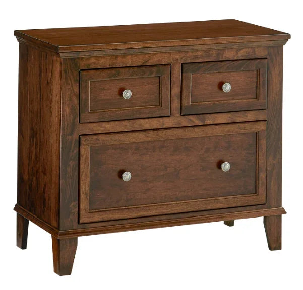 Belmont 3 Drawer Nightstand - Woodcraft Furniture