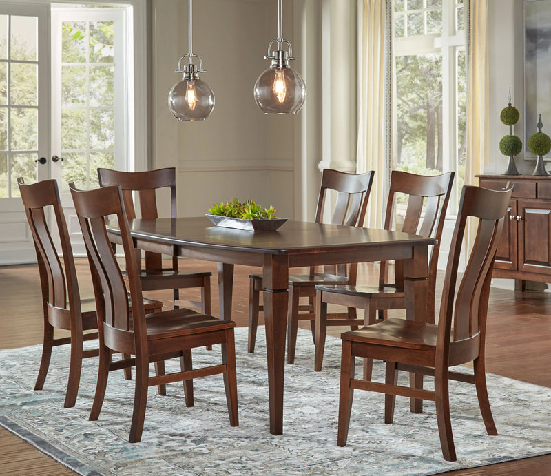 Boat Shape Table & Florence Chair Dining Set - Woodcraft Furniture