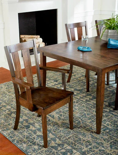 Bent Leg Table & Carter Chair Dining Set - Woodcraft Furniture