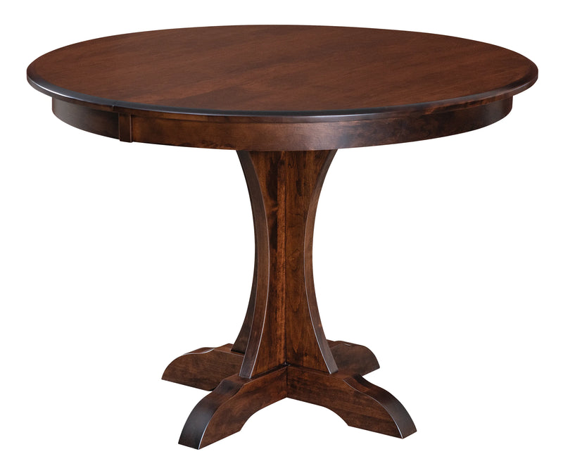 Mary Pedestal Table & Bradley Chair Dining Set - Woodcraft Furniture