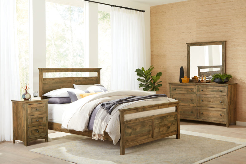 Emmerson 3 Drawer Wide Nightstand - Woodcraft Furniture