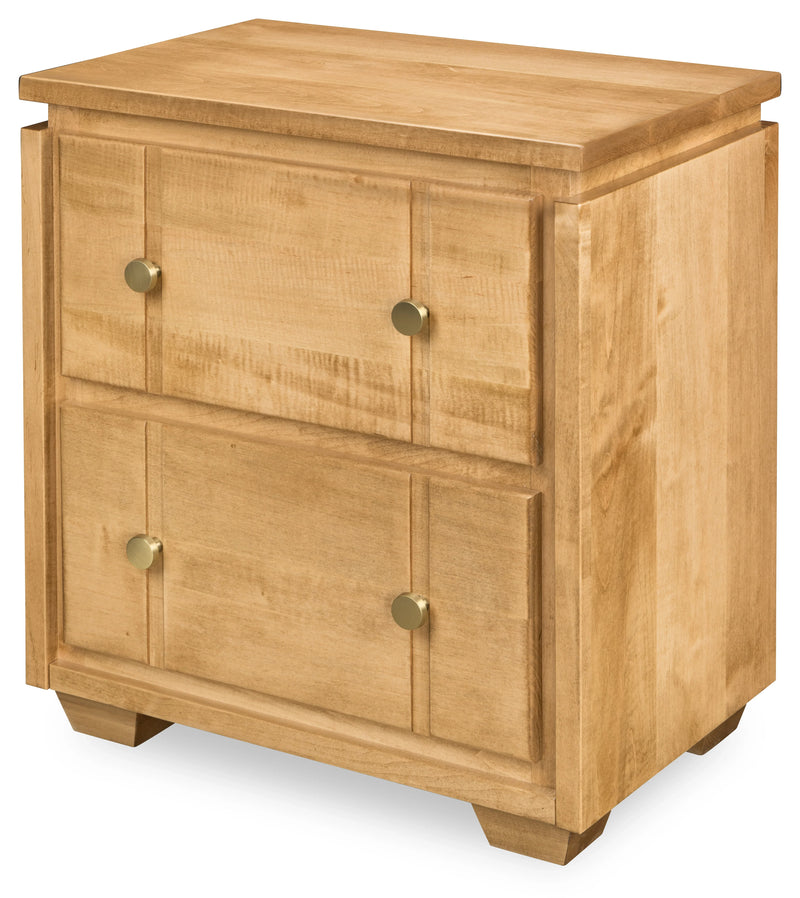 Hudson 2 Drawer Nightstand - Woodcraft Furniture