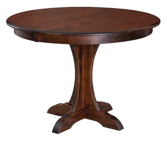 Mary Pedestal & Alex Chair Dining Set - Woodcraft Furniture