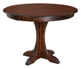 Mary Pedestal & Alex Chair Dining Set - Woodcraft Furniture