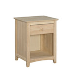 Lancaster 1 Drawer Nightstand - Woodcraft Furniture