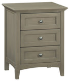 Mckenzie 3 Drawer Nightstand - Woodcraft Furniture