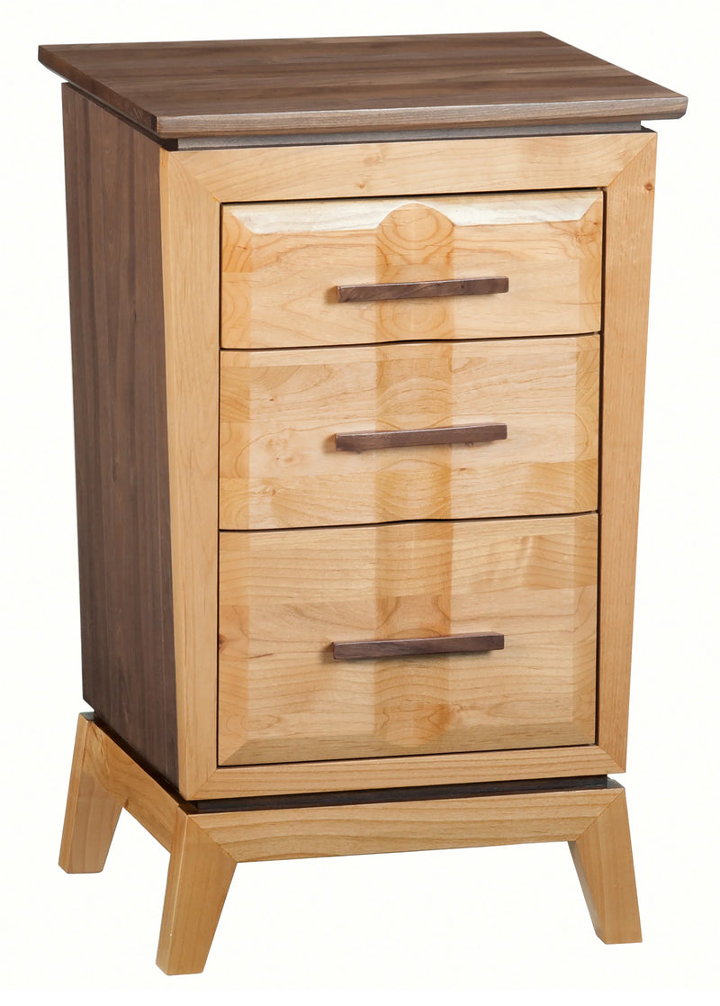 Addison Narrow 3 Drawer Nightstand - Woodcraft Furniture