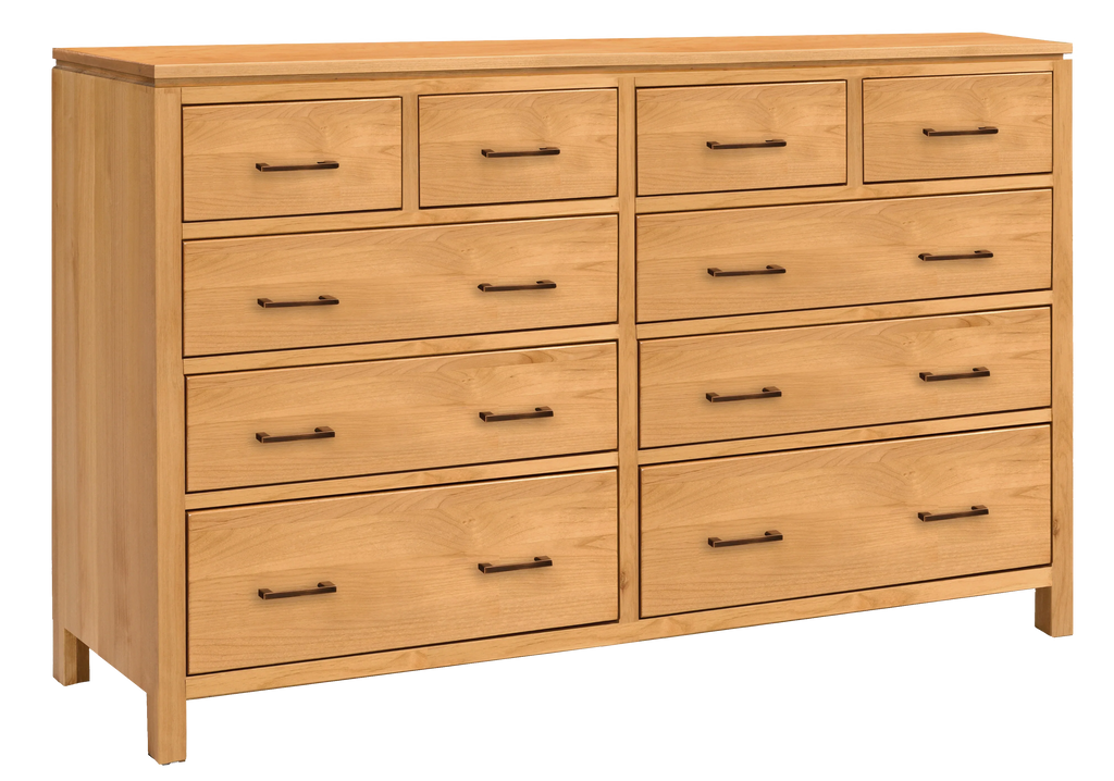 2 West 10 Drawer Dresser - Woodcraft Furniture