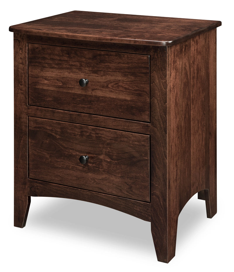 Carlston 2 Drawer Nightstand - Woodcraft Furniture