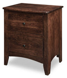 Carlston 2 Drawer Nightstand - Woodcraft Furniture