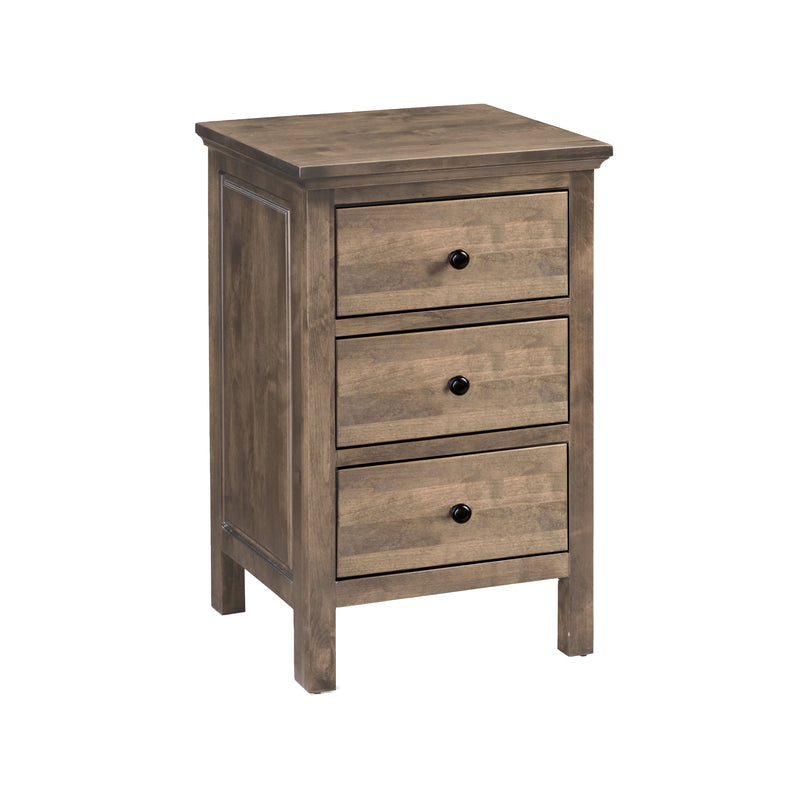 Heritage 3 Drawer Nightstand - Woodcraft Furniture