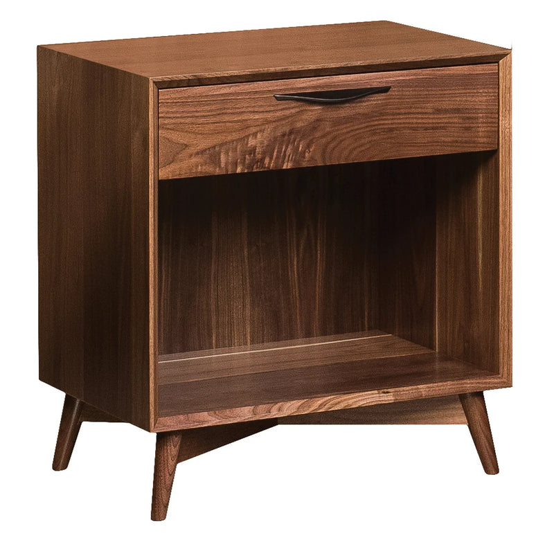 Kenton 1 Drawer Open Nightstand - Woodcraft Furniture