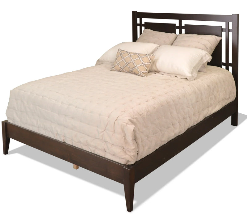 2 West Open Panel Bed - Woodcraft Furniture