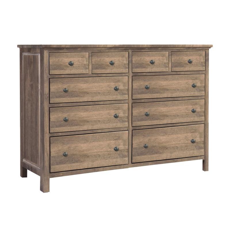 Heritage 10 Drawer Dresser - Woodcraft Furniture