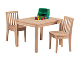 Mission Juvenile Table & Chairs - 3 Piece Set - Woodcraft Furniture