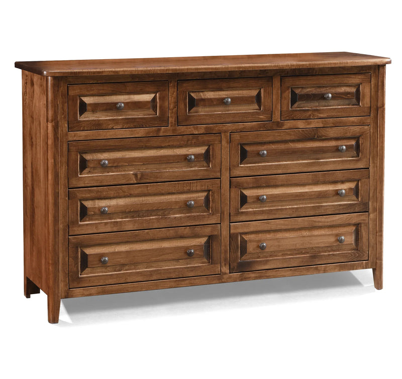 Carson 9 Drawer Dresser - Woodcraft Furniture