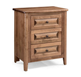 Carson 3 Drawer Nightstand - Woodcraft Furniture