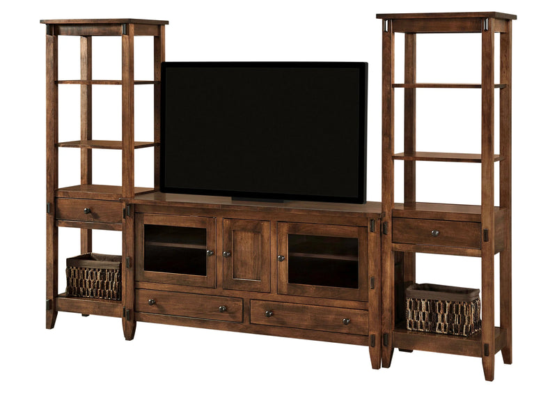Maple Open Tower Wall Unit - 108" Wide