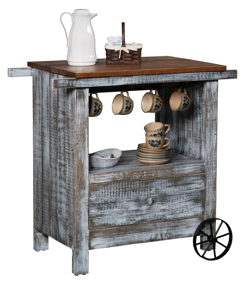 Gold Mine Tea Cart - Woodcraft Furniture
