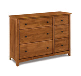 Alder Shaker Generations 6 Drawer Combo Dresser