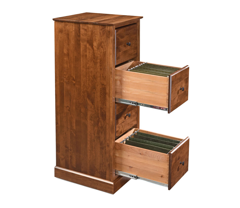 Shaker 4 Drawer File Cabinet - Woodcraft Furniture