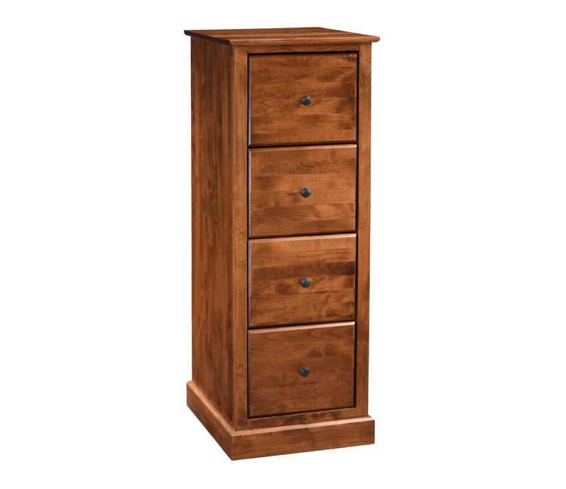 Shaker 4 Drawer File Cabinet - Woodcraft Furniture