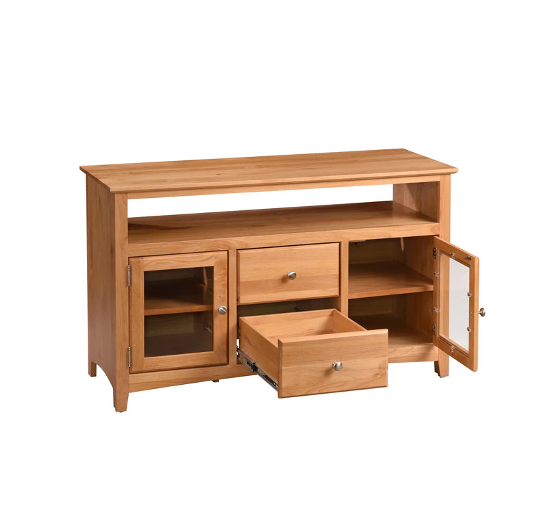 Alder Shaker TV Console - Woodcraft Furniture