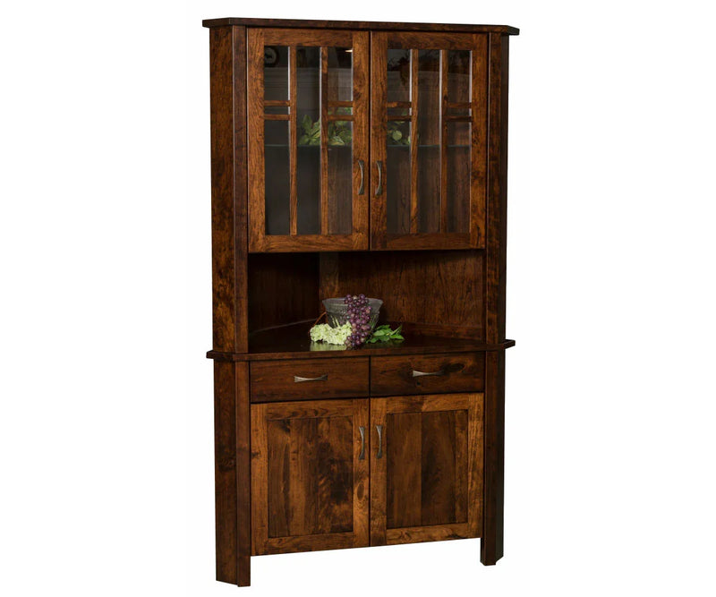 Acadia Corner Hutch - Woodcraft Furniture