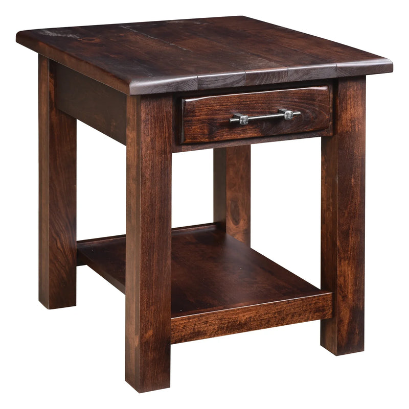Barn Floor End Table - Woodcraft Furniture